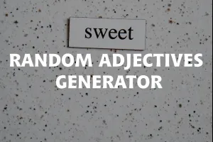 Random Adjectives Generator image