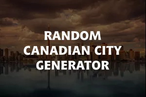 Random Canadian City Generator image