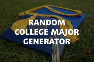 Random College Major Generator image