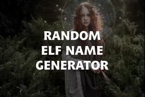 Random Elf Name Generator image
