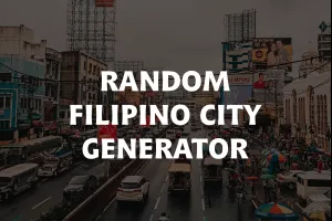 Random Filipino City Generator image