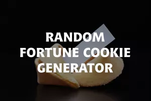Random Fortune Cookie Generator image