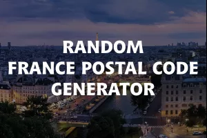 Random France Postal Code Generator image