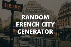 Random French City Generator image