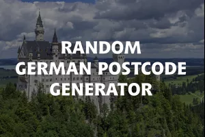 Random German Postcode Generator image