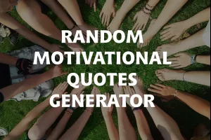 Random Motivational Quotes Generator image