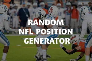 Random NFL Position Generator image