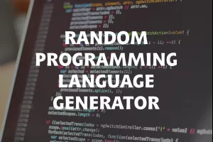 Random Programming Language Generator image