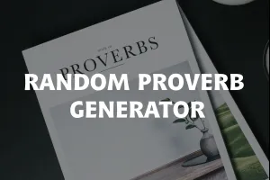 Random Proverbs Generator image