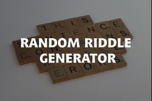 Random Riddle Generator image