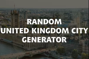Random United Kingdom City Generator image