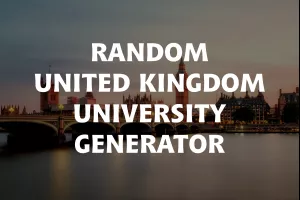 Random United Kingdom University Generator image
