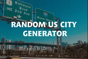 Random US City Generator image