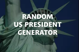 Random US President Generator image