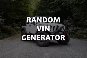 Random VIN Generator image